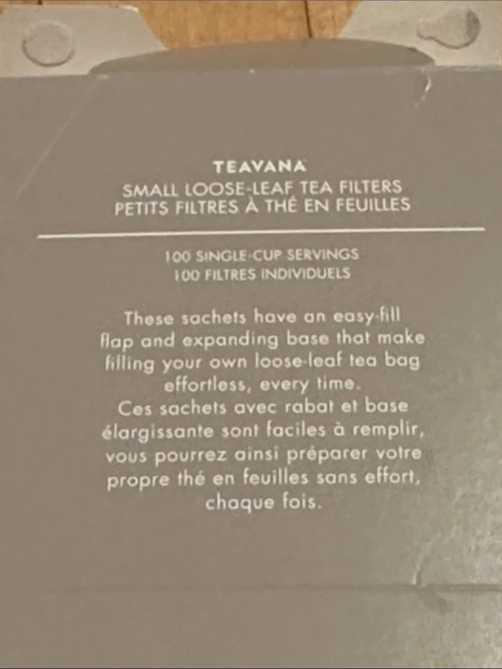 Teavana loose leaf tea filters
